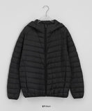 [Unisex] Sidelt Duck Down Hood Lightweight Padding Jumper