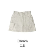 Corduroy mini skirt