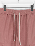Kimone fleece string banding corduroy cargo pants