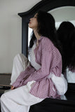 Chiffon shirring sling cross bag