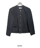 Proi Denim Tweed Round Jacket
