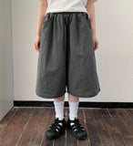 [unisex] Ryuton Pigment Banding Carpender Bermuda Denim Pants