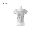 Palmer Shirring Ribbon Short Sleeve T-shirt