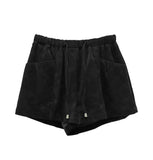 Cozy Velvet Leather Banding Pants