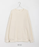 [unisex] Hakkui round over knit sweatshirt