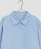 Covendi Shoulder Pintuck Cotton Over Shirt