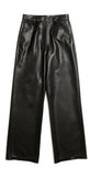 Flow Line Leather Pants Woman