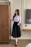 Spring Ersa Heart Neck Ribbed T-Shirt