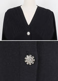 Velia V-Neck Cubic Cardigan
