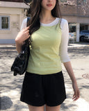 [U-BASIC] Poppy Basic Square Neck Sleeveless