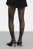 Lafiane Dot Cross Mesh Stockings