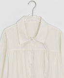 Sherinlen Shirring Collar Neck Blouse