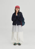 [BAONHAUS] Okone cut cotton wide balloon pants