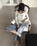 Davin printed denim washed Bermuda pants