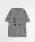 [unisex] Centerme Pigment Star Print Short Sleeve Tee