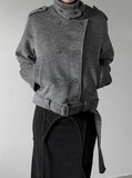 Naples double-breasted short coat