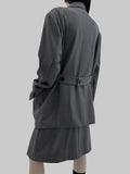 Ozu Back Belt Oversized Jacket