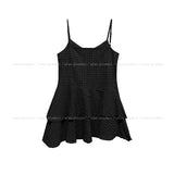 Popo Check Bustier Unbalance One Piece
