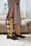 belt detail long boots