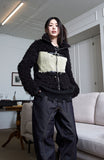 lock knit fur jacket