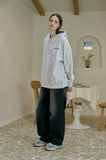 Bloom Rabbit Embroidered Hoodie