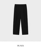 Story peach cotton two tuck pants