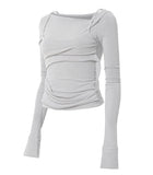 Layered Bustier Long Sleeve