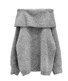 Roto Loose Fit Knit Off-Shoulder Top