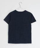 Baru Dot Lettering Semi-Crop Short Sleeve Tee