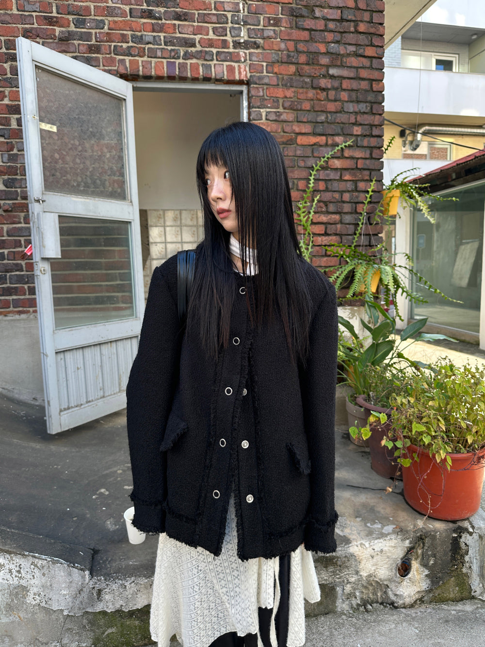 【WOOHWA】DEER TWEED WOOL JK WOOHWA (ウーファ) - ディアツイードウールジャケット / DEER
