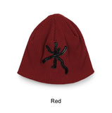 Ennis Leather Patch Waffle Beanie