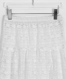 Romney Banding Flower Frill Laced Layered Skirt