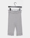 Zabel Rib Frill Capri Pants