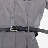 Penaon Back Slit Long One Piece (belt Set)