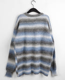 Beke Mohair Stripe Long Sleeve Knit