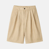 Formal Herringbone Bermuda Denim Pants