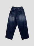 Capital Blue Black Washed Balloon Denim PT