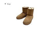 Ter Cowhide Soft Short Ugg Fleece Boots