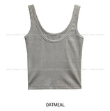 [U-BASIC] Roel Pigment Ribbed Tank Top