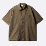 Minimal Crop Check Short Sleeve Shirt