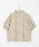 Ryoku Dot Short Sleeve Zip-Up Jacket