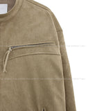 Suede strap racer jacket