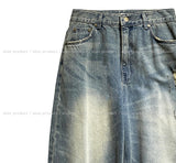 Tinta brush damage balloon denim pants