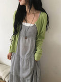 Kiho Round Boucle Summer Cardigan