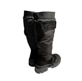 Rail banding fur padded boots