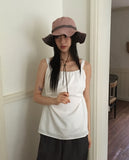 semble hole string sleeveless blouse