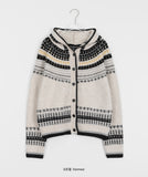 Tinoy Nordic Knit Hood Cardigan