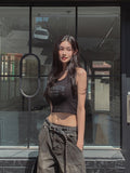 Bird Vintage Ribbed Halter Sleeveless