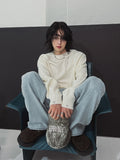 Pinata embroidery wide denim pants