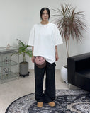 Clown Patch Cotton Wide Work Pants